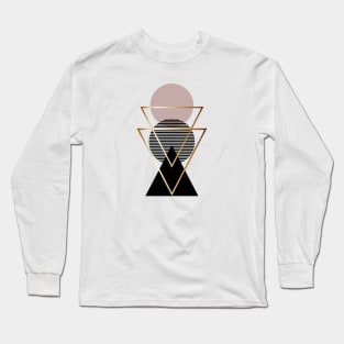 Abstract Shapes  | Minimalist Design Long Sleeve T-Shirt